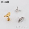 3D FEATHER TOP THREADLESS PUSH IN ASTM F136 IMPLANT GRADE TITANIUM LABRET SET